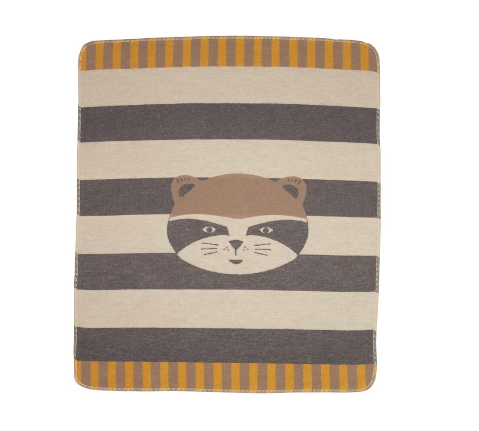 Raccoon Baby Blanket Happy Go Lucky Home Her