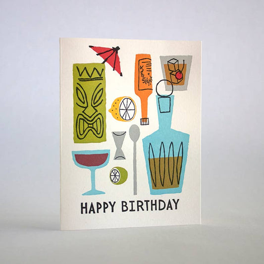 Birthday Cocktails Card