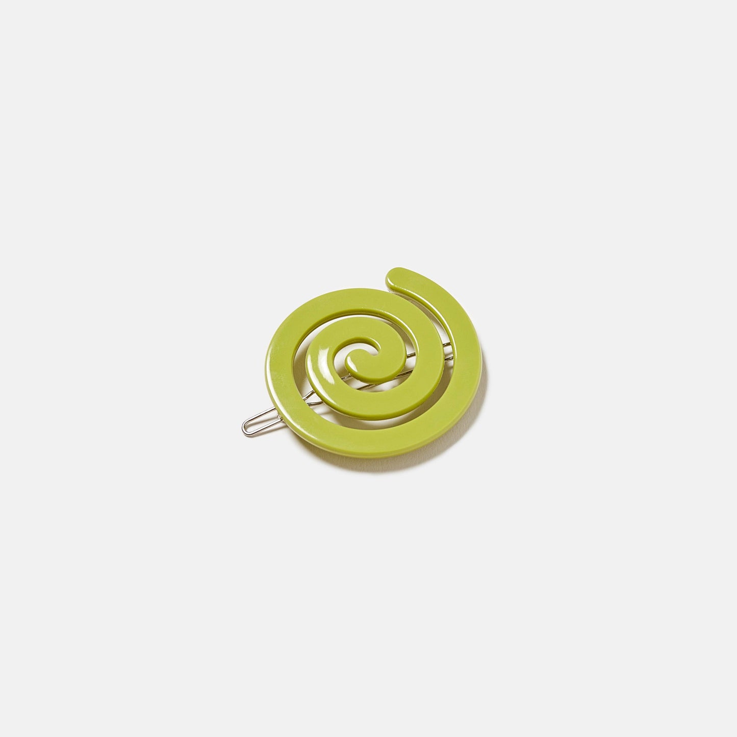 Chartreuse Spiral Clip