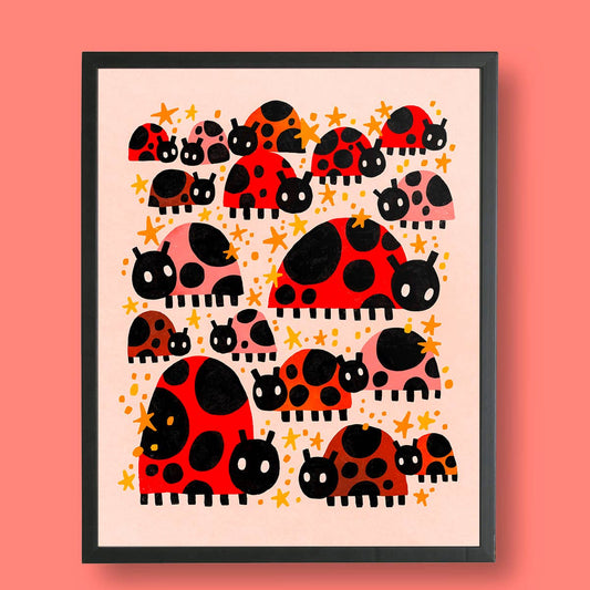 Ladybugs Art Print