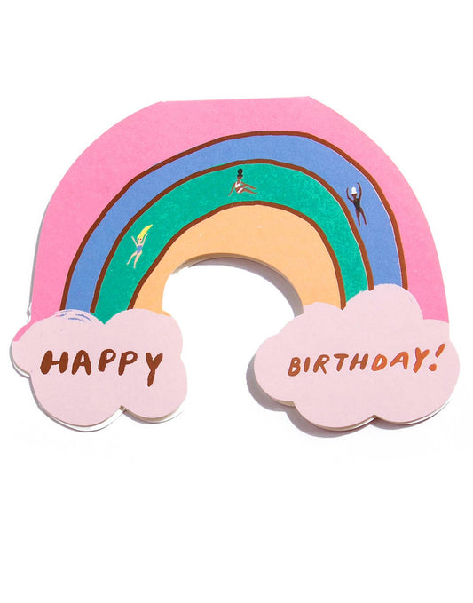 Rainbow Shaped Birthday Card