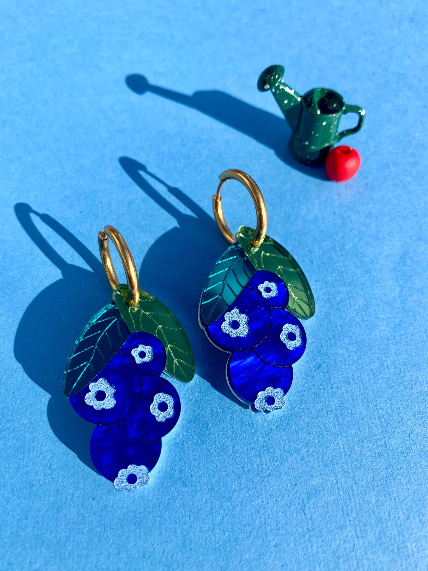 Blueberry Huggy Earrings