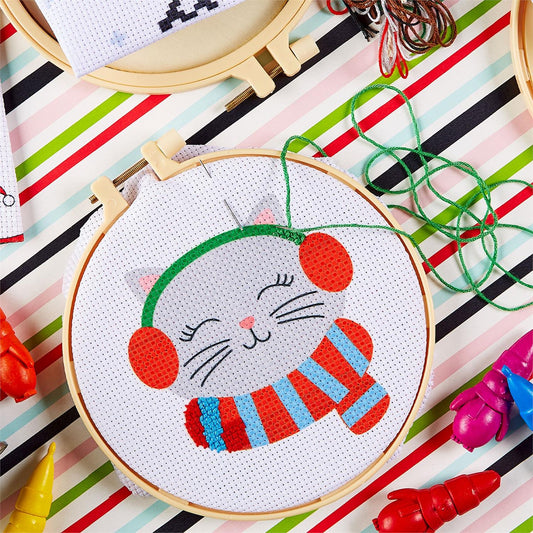 Holiday Cross Stitch Embroidery Kit