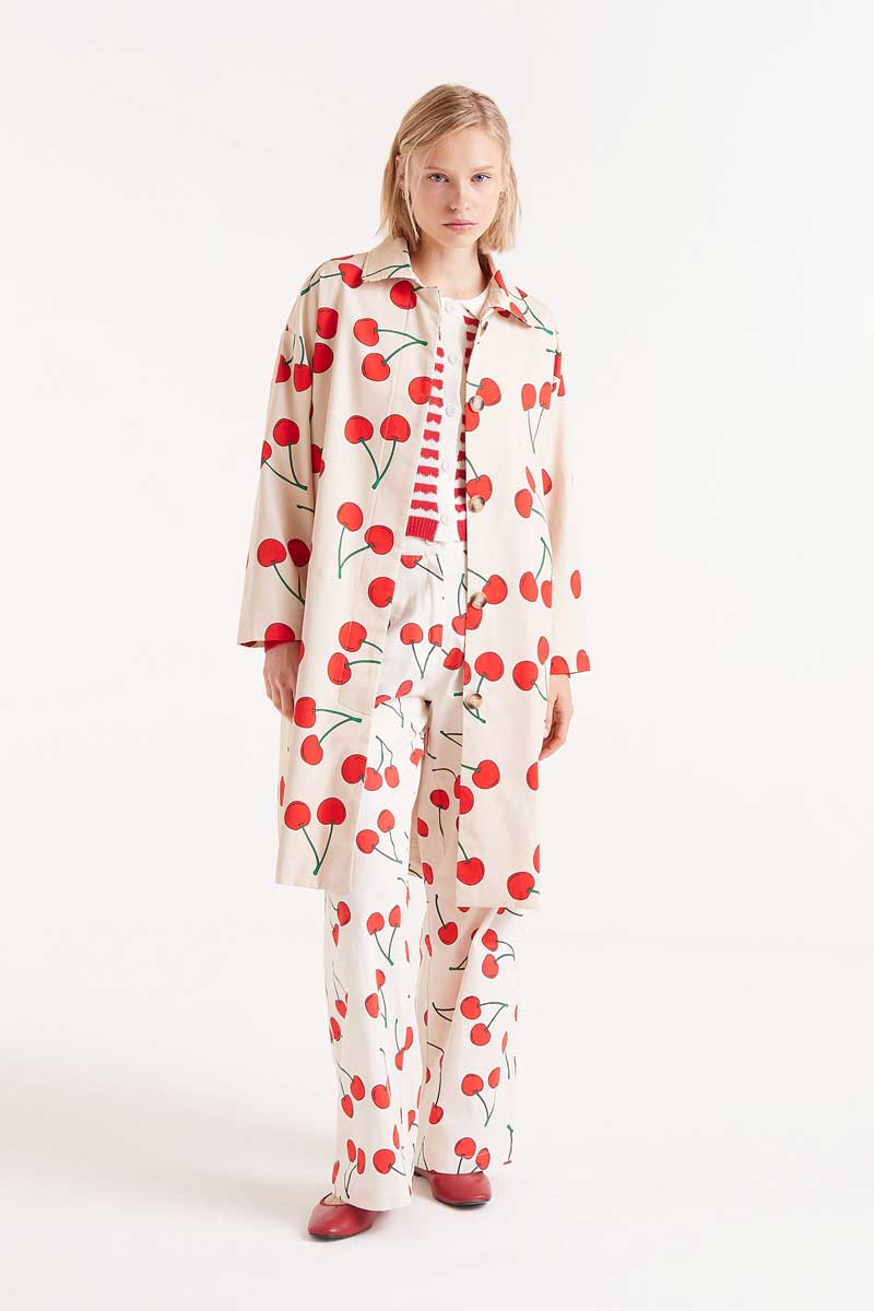 Cherie Printed Trench Jacket