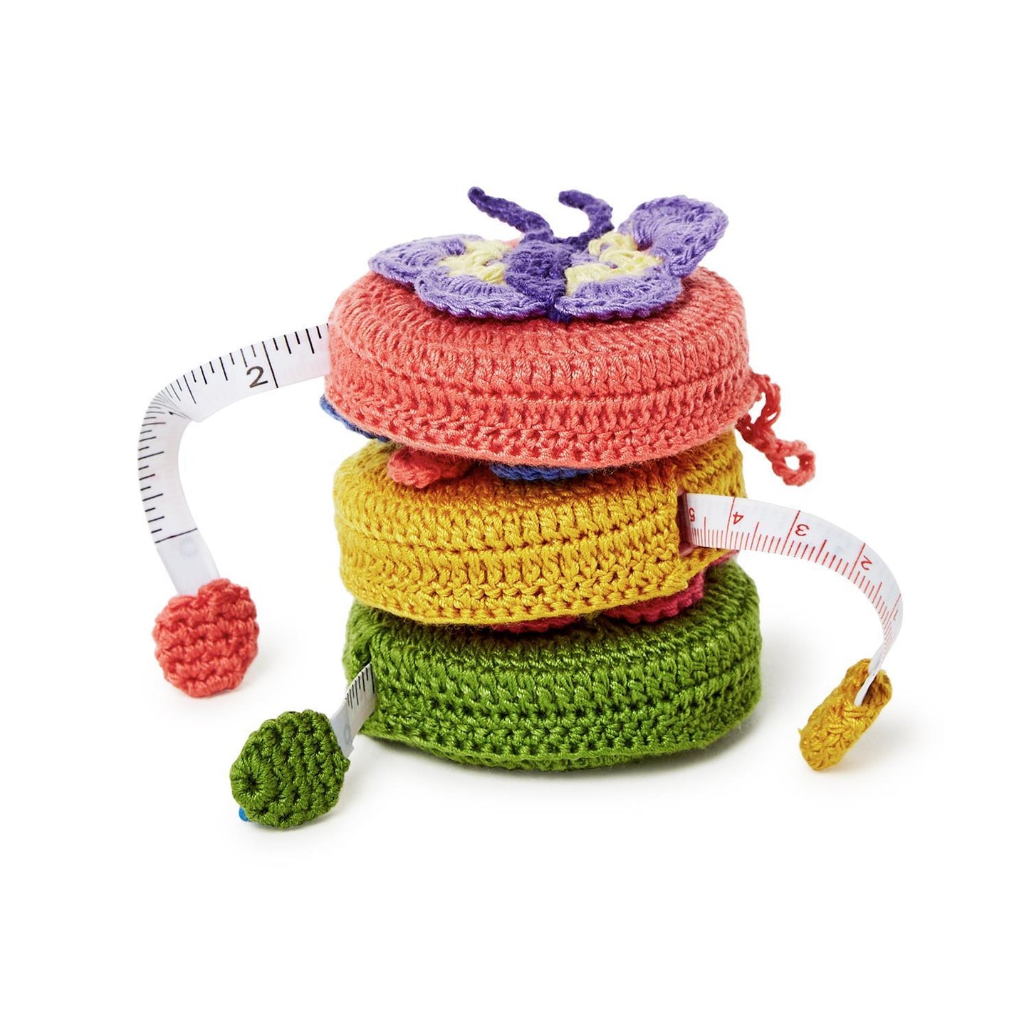 Fluttering Butterfly  Hand-Crotcheted Measuring Tape