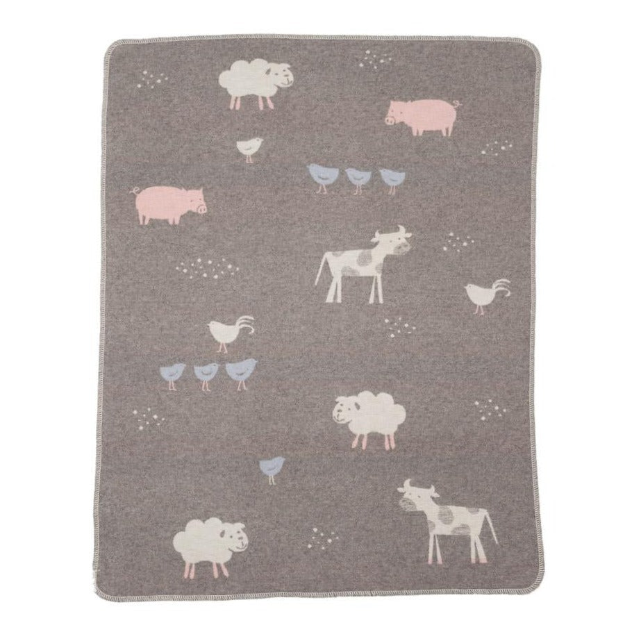 Farm Life Baby Blanket