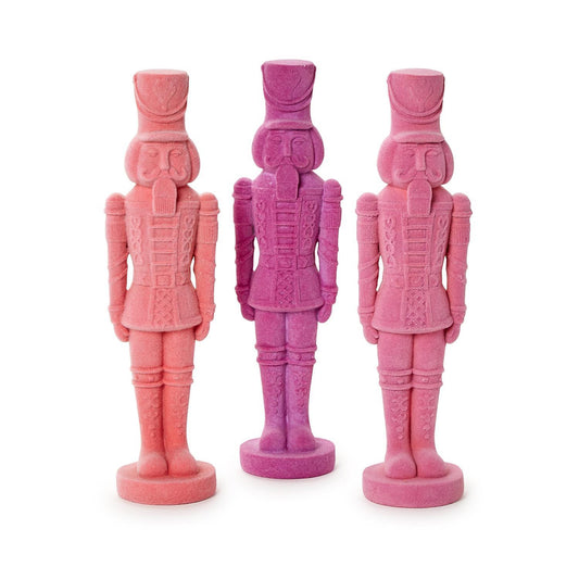 Flocked Resin Nutcracker