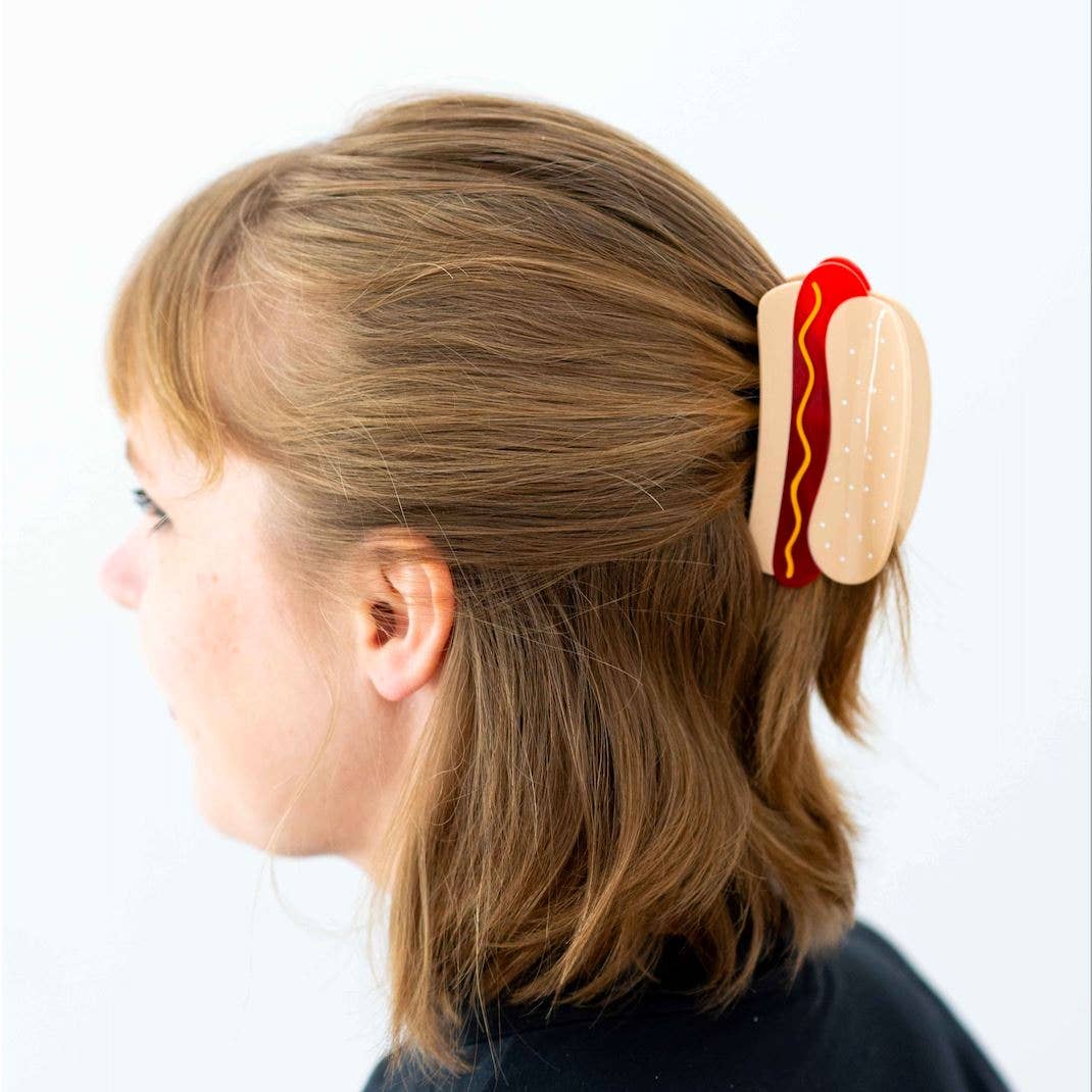 Hot Dog Hair Clip