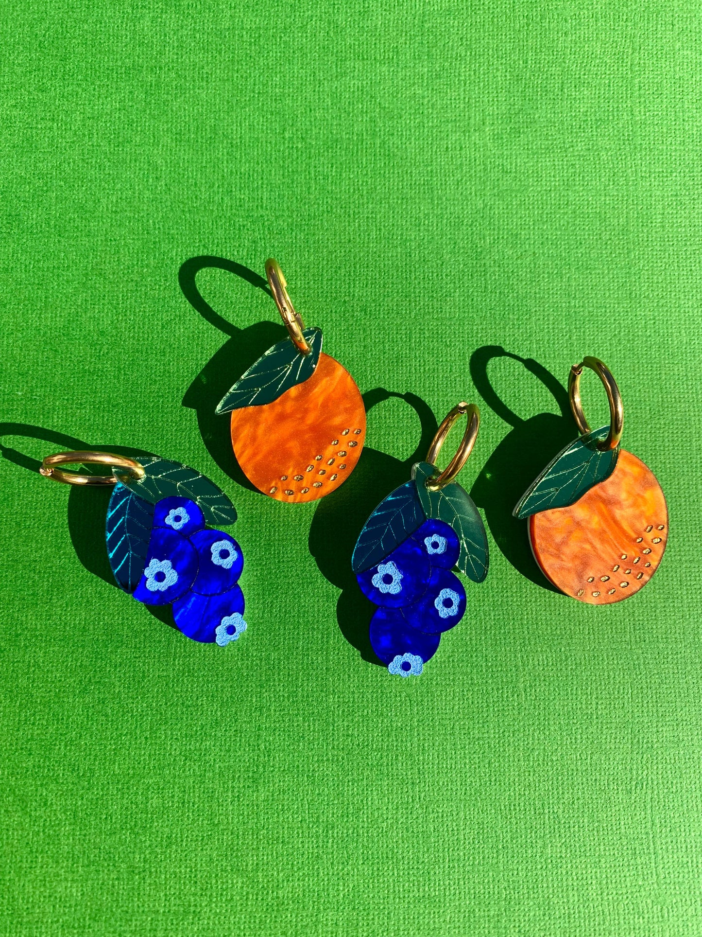 Blueberry Huggy Earrings