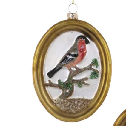 Meadow Finch Curio Frame Ornament