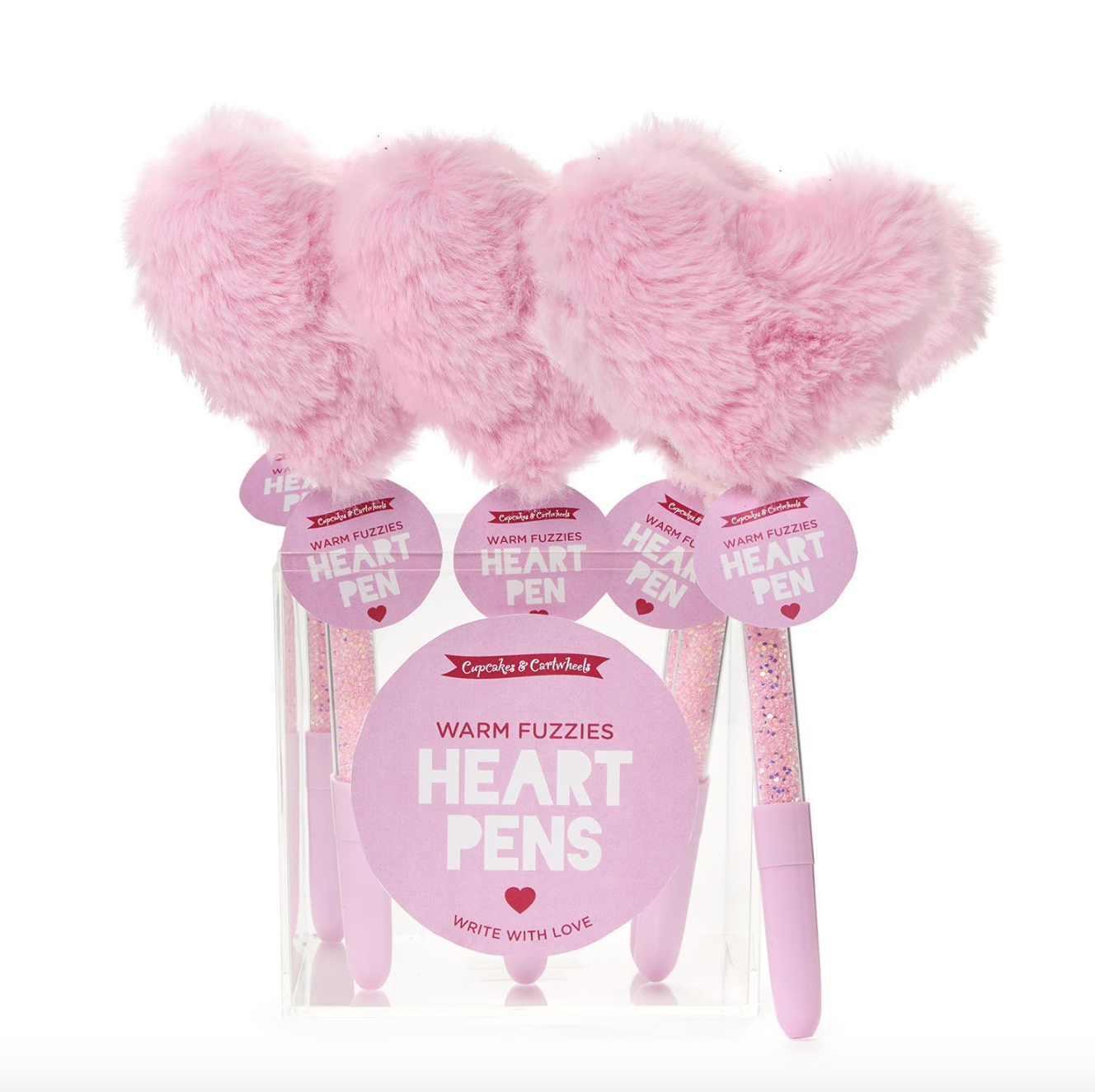 Warm Fuzzies Faux Fur Heart Pen