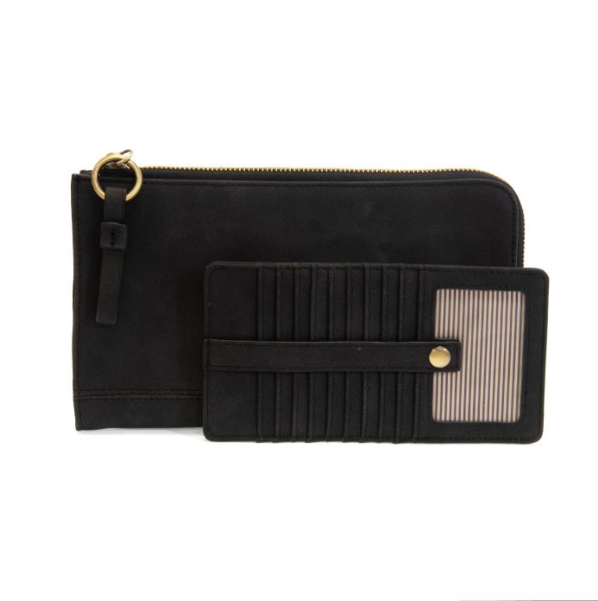 Faux Suede Karina Convertible Wristlet & Wallet