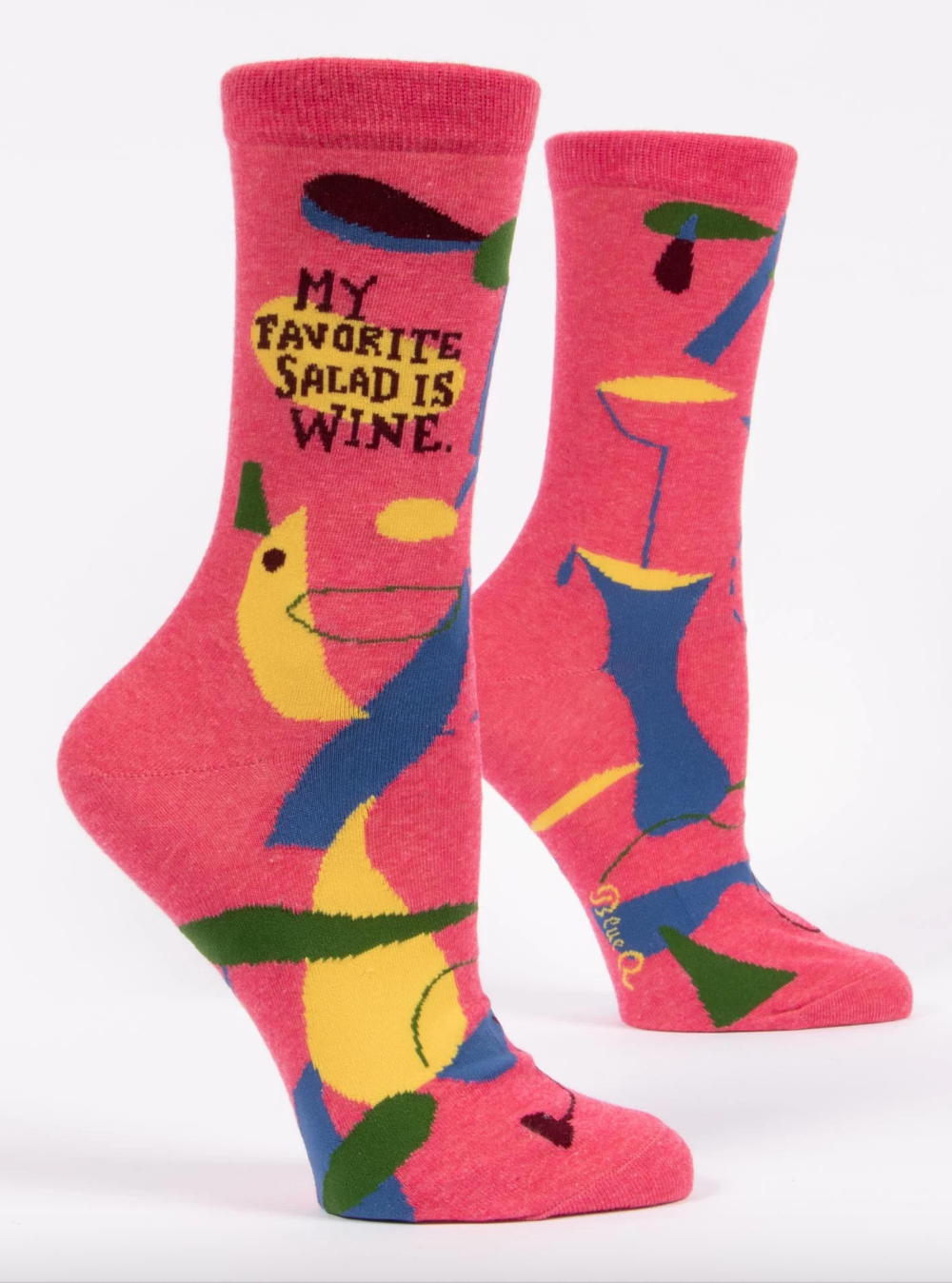 My Favorite Salad Is Wine Women's Crew Socks