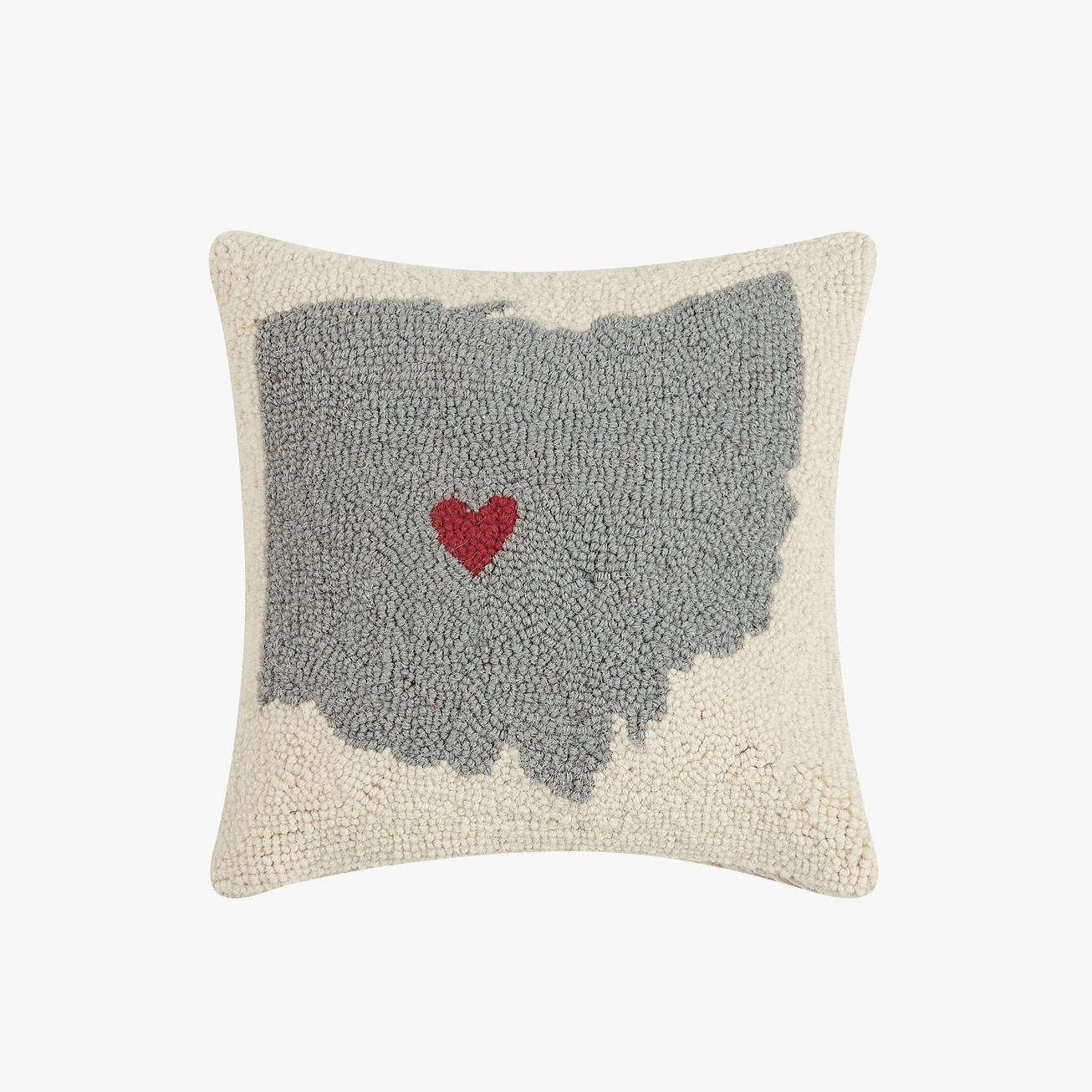 Heart In Ohio Hook Pillow