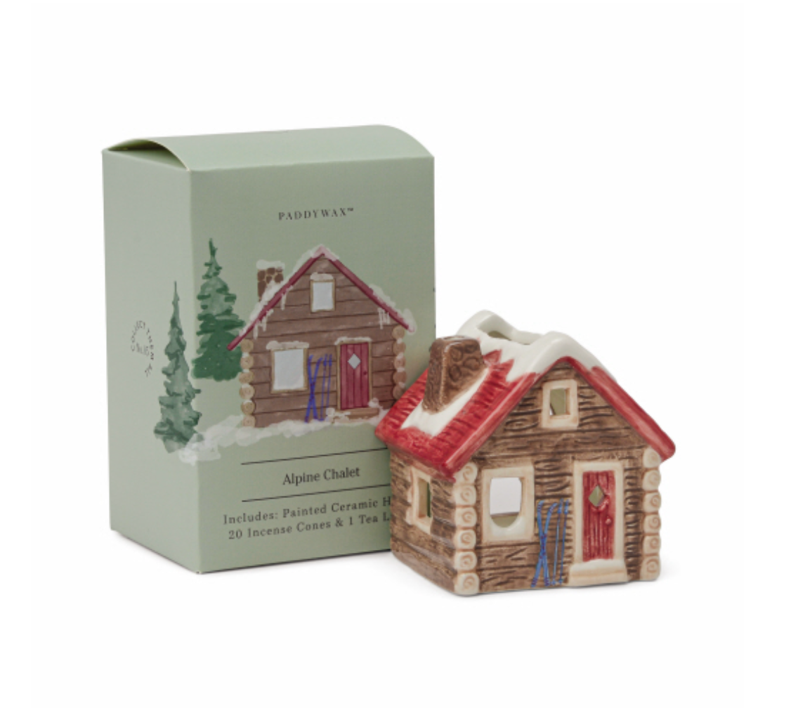 Ceramic Incense Holder - Alpine Chalet