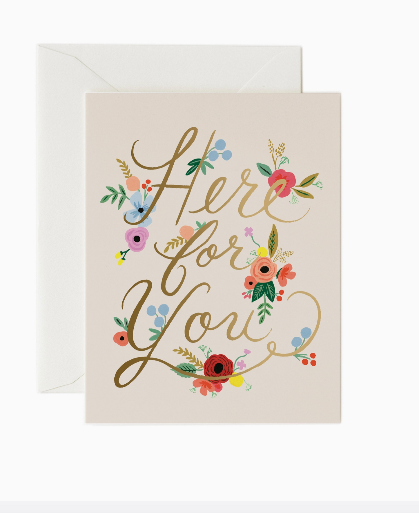 Floral Here For You Card