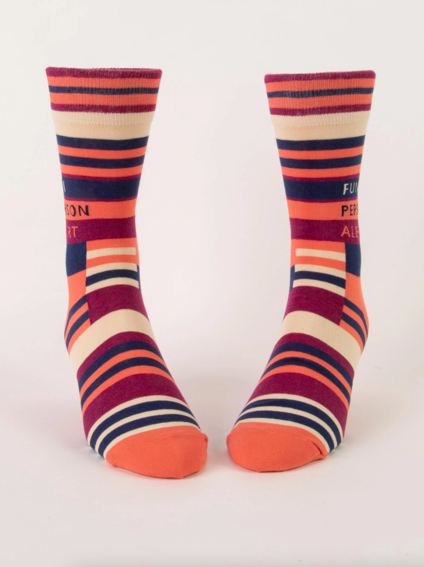 Fun Person Alert Men's Crew Socks