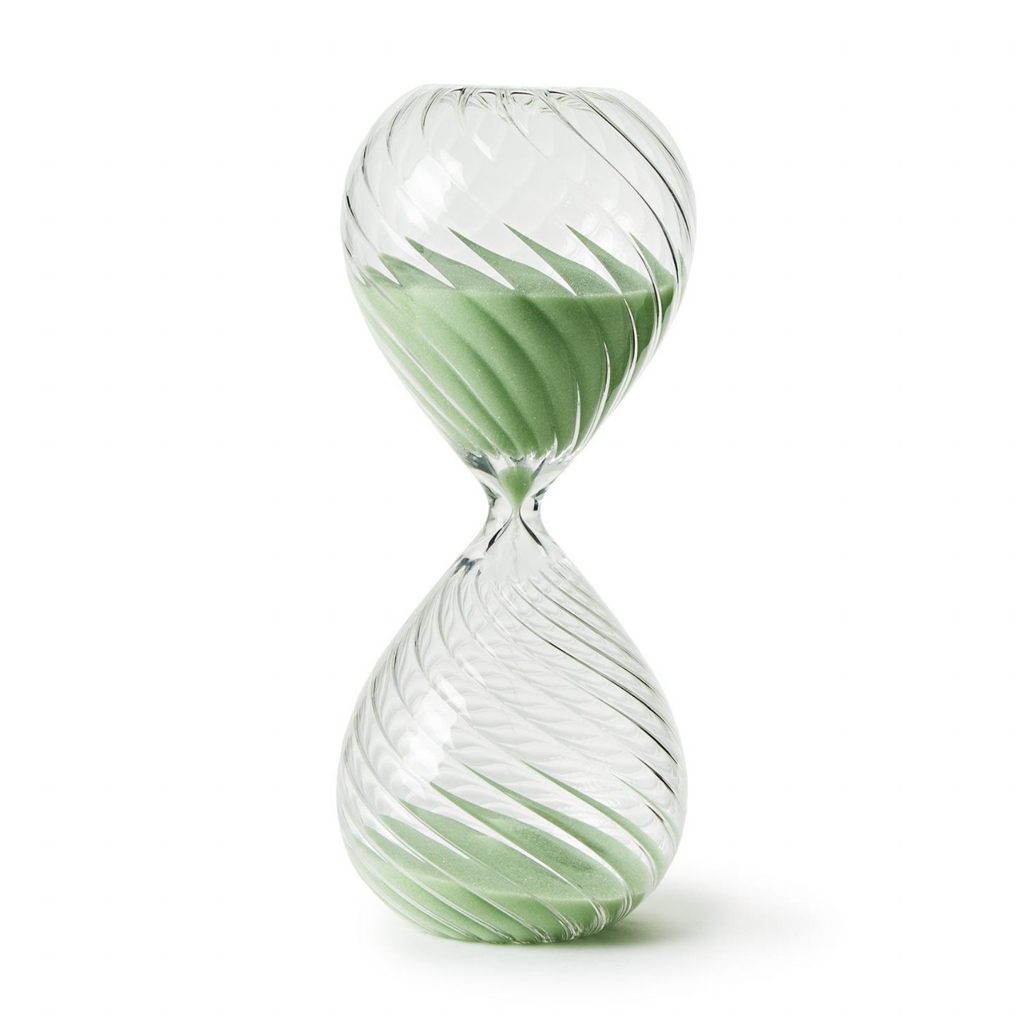 Handblown Swirled Hourglass