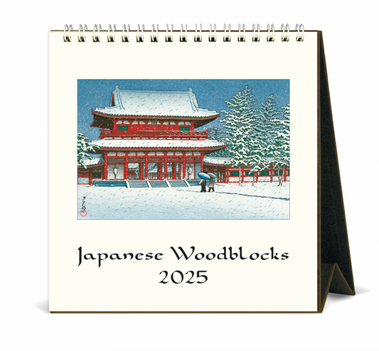 Japanese Woodblock 2025 Desk Calendar