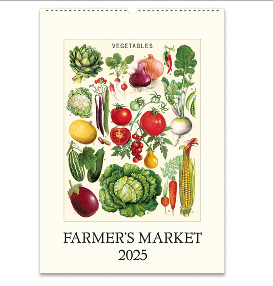 Farmers Market 2025 Wall Calendar