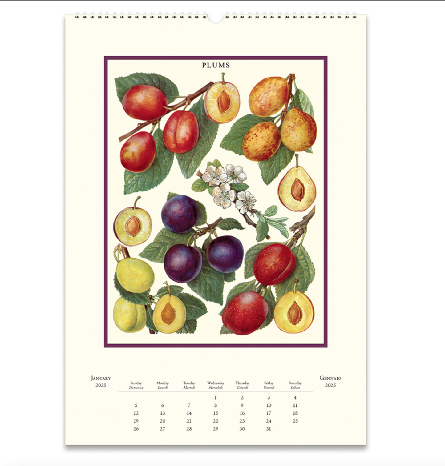 Farmers Market 2025 Wall Calendar