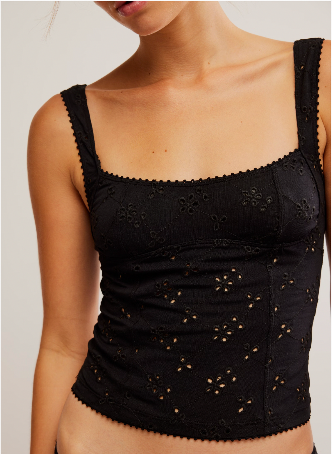 Full Bloom Eyelet Cami