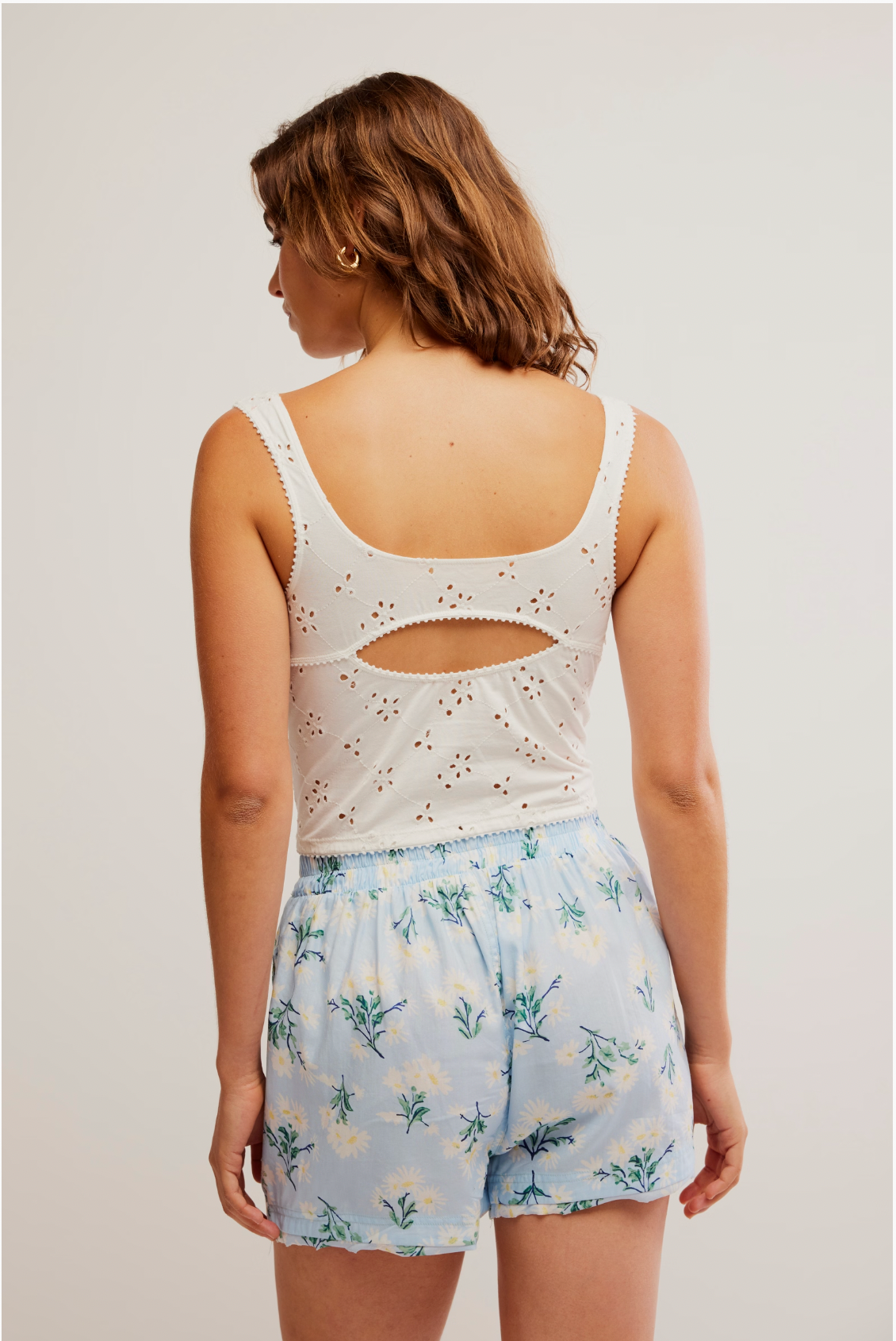 Full Bloom Eyelet Cami