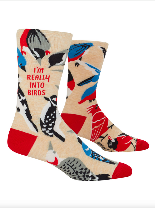 Really Into Birds Men's Crew Socks