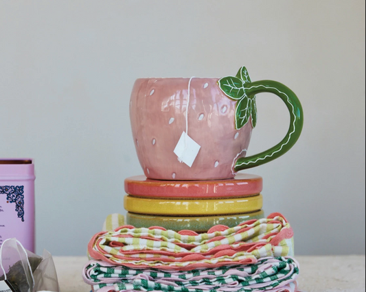 Strawberry Stoneware Mug