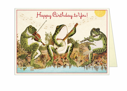 Musical Frogs Greeting Card