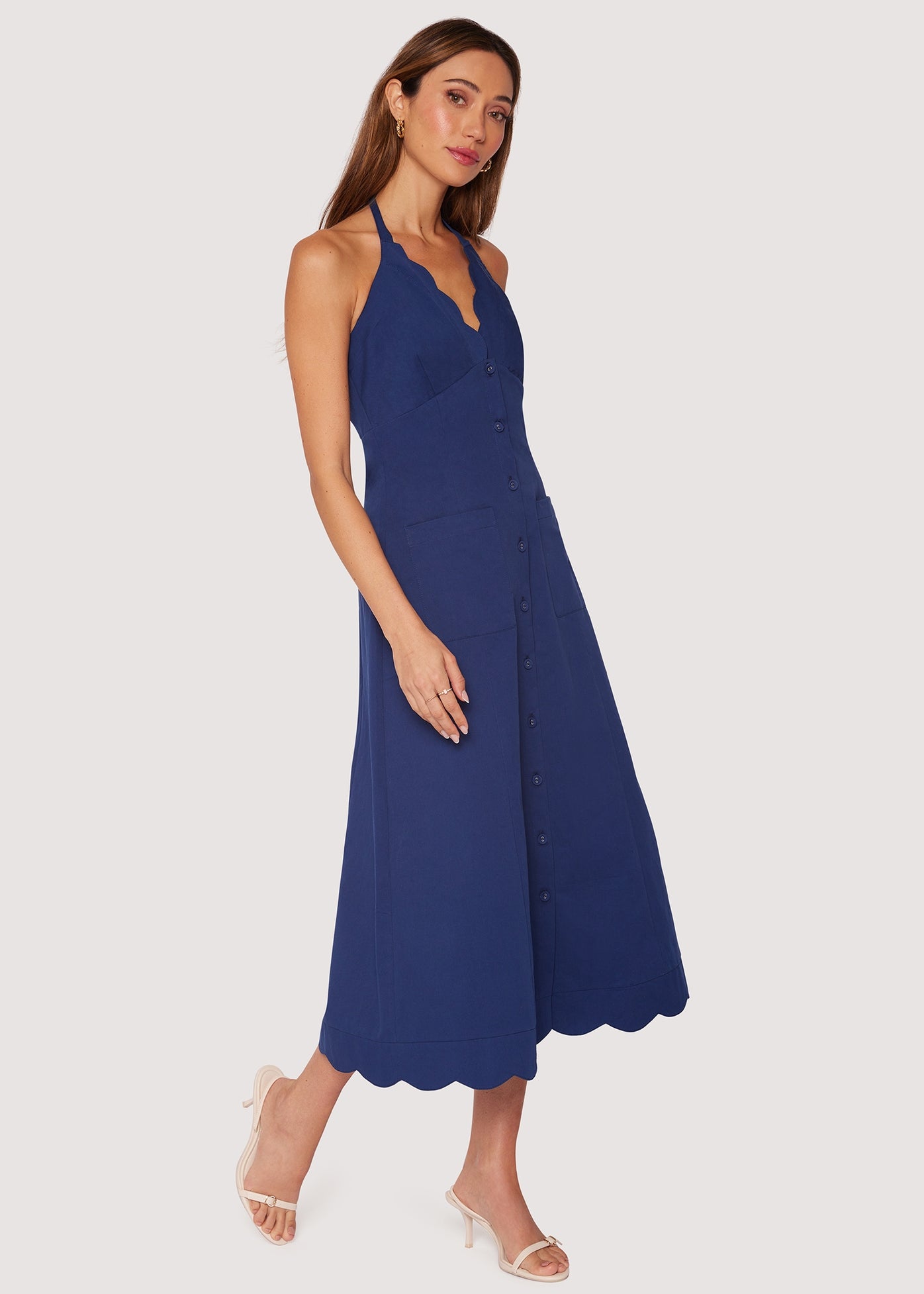 Maritime Melody Midi Dress