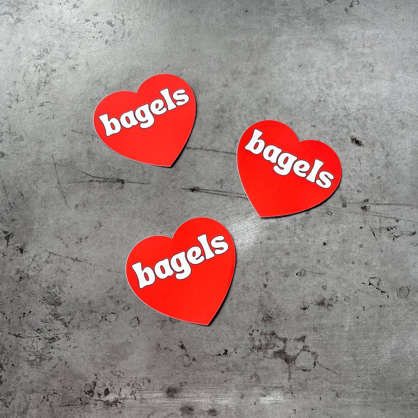 Bagels Heart Sticker