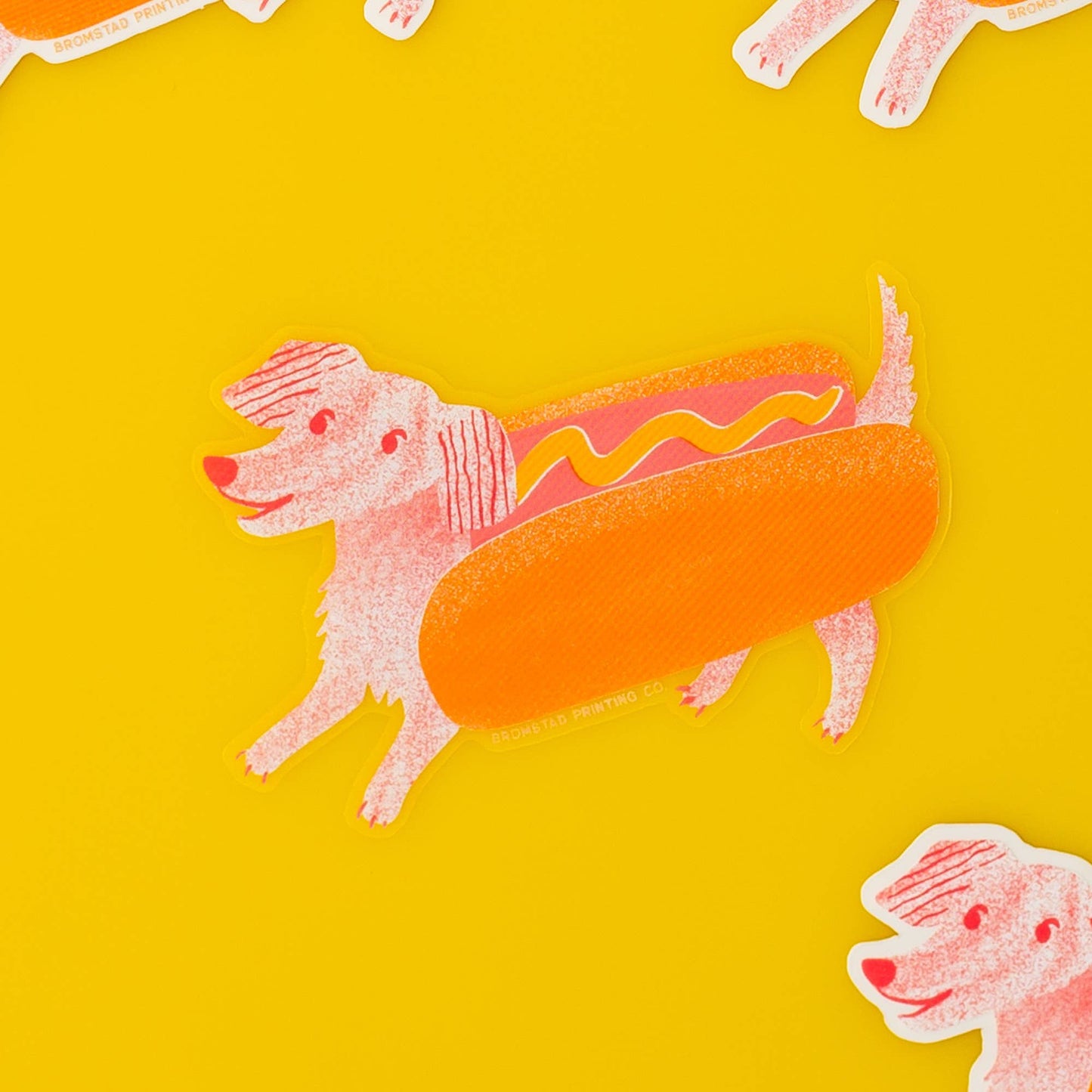 Hot Dog Clear Sticker