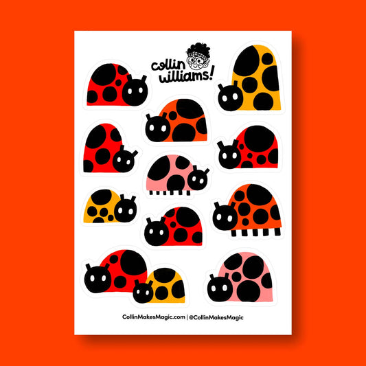 Ladybugs — Vinyl Sticker Sheet