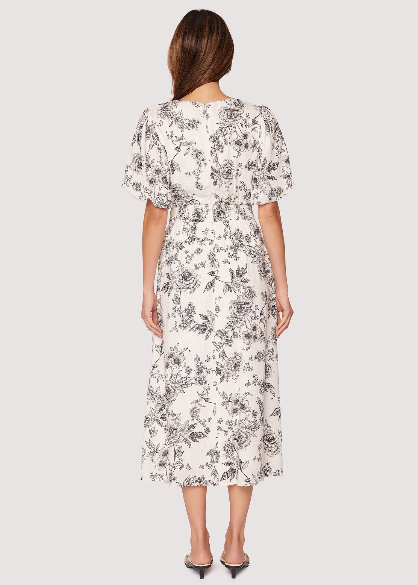 Rose Haven Midi Dress