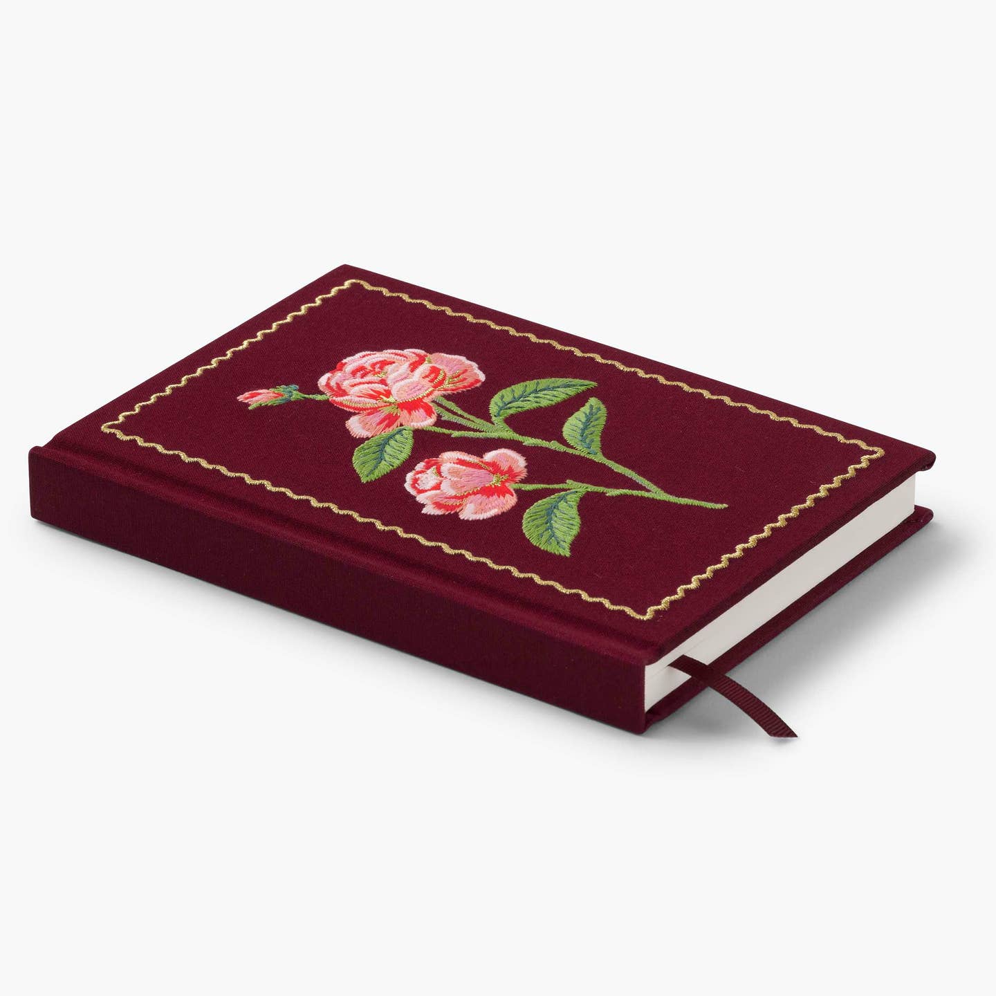 Roses Embroidered Journal