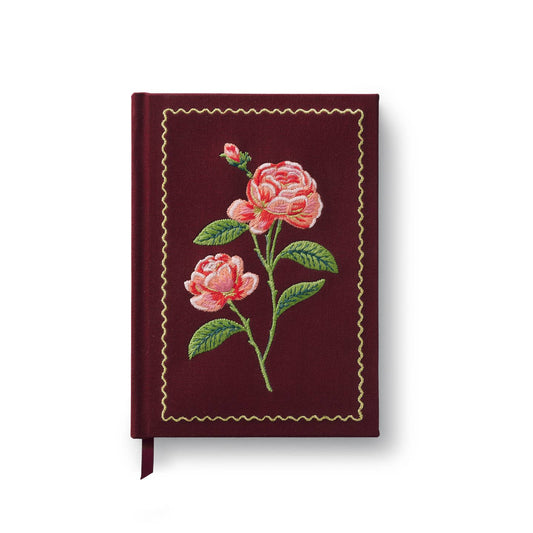 Roses Embroidered Journal