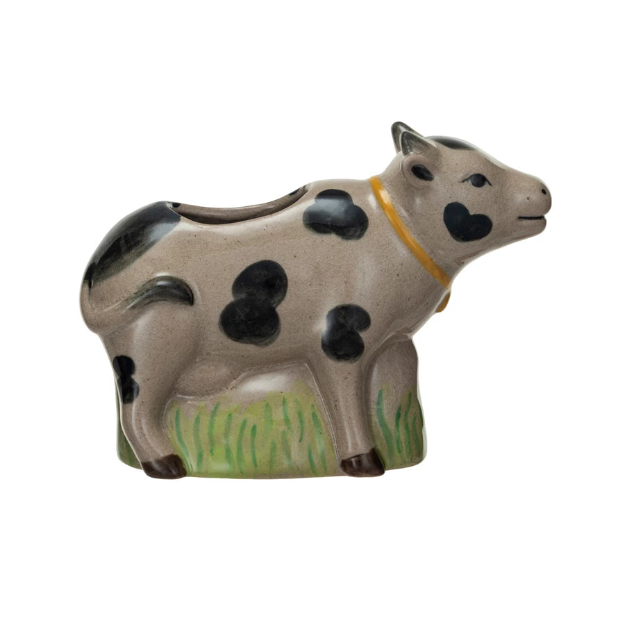 Vaca Crackle Glaze Stoneware Planter / Vase