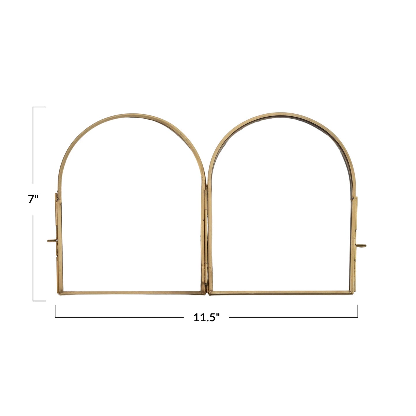 Cecilia Antique Brass Frame Two - 5" x 6-1/2" Arches