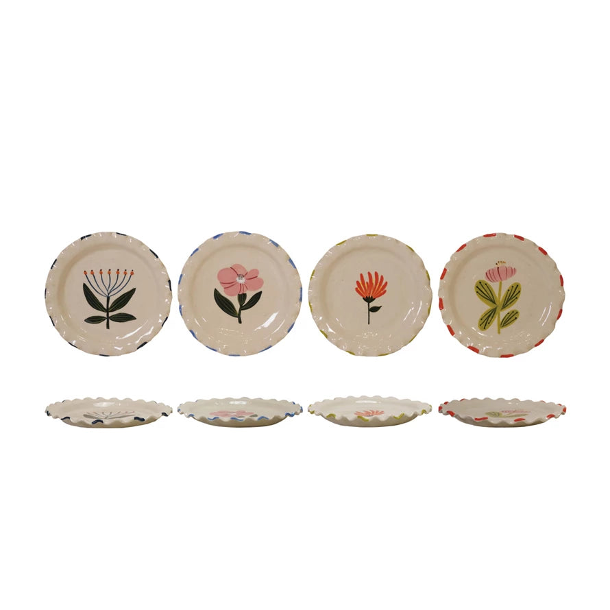 Lynne Hand-Painted Floral Plate