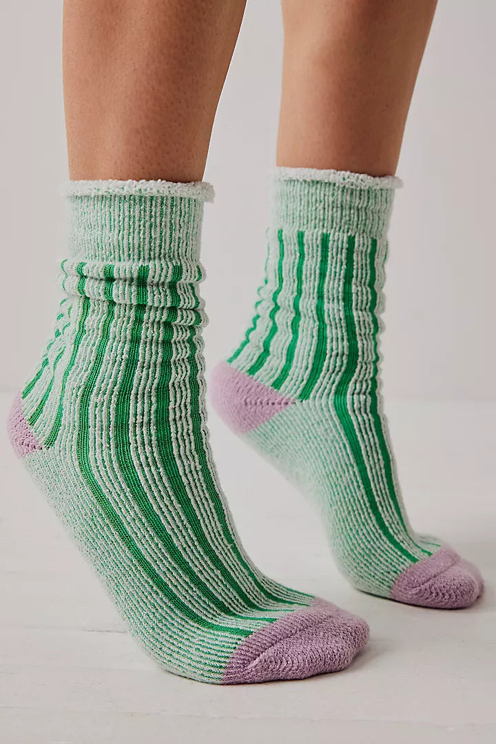 Plush Inside Out Crew Socks