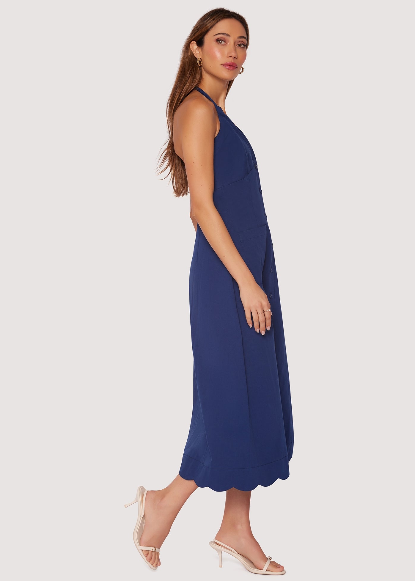 Maritime Melody Midi Dress