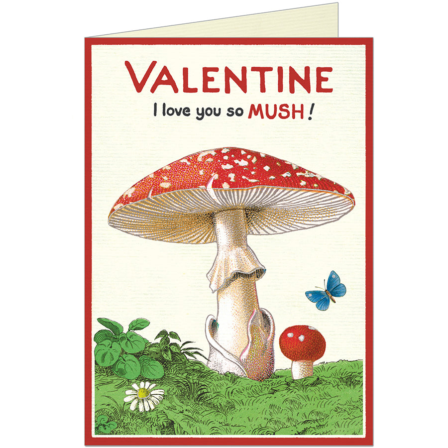 Valentine Mushroom Card