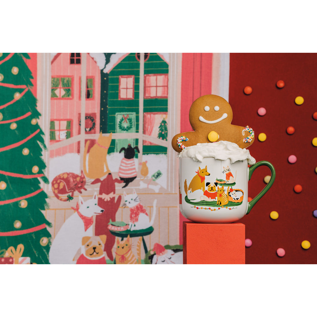 Waiting for Santa Mug and Dishtowel Set