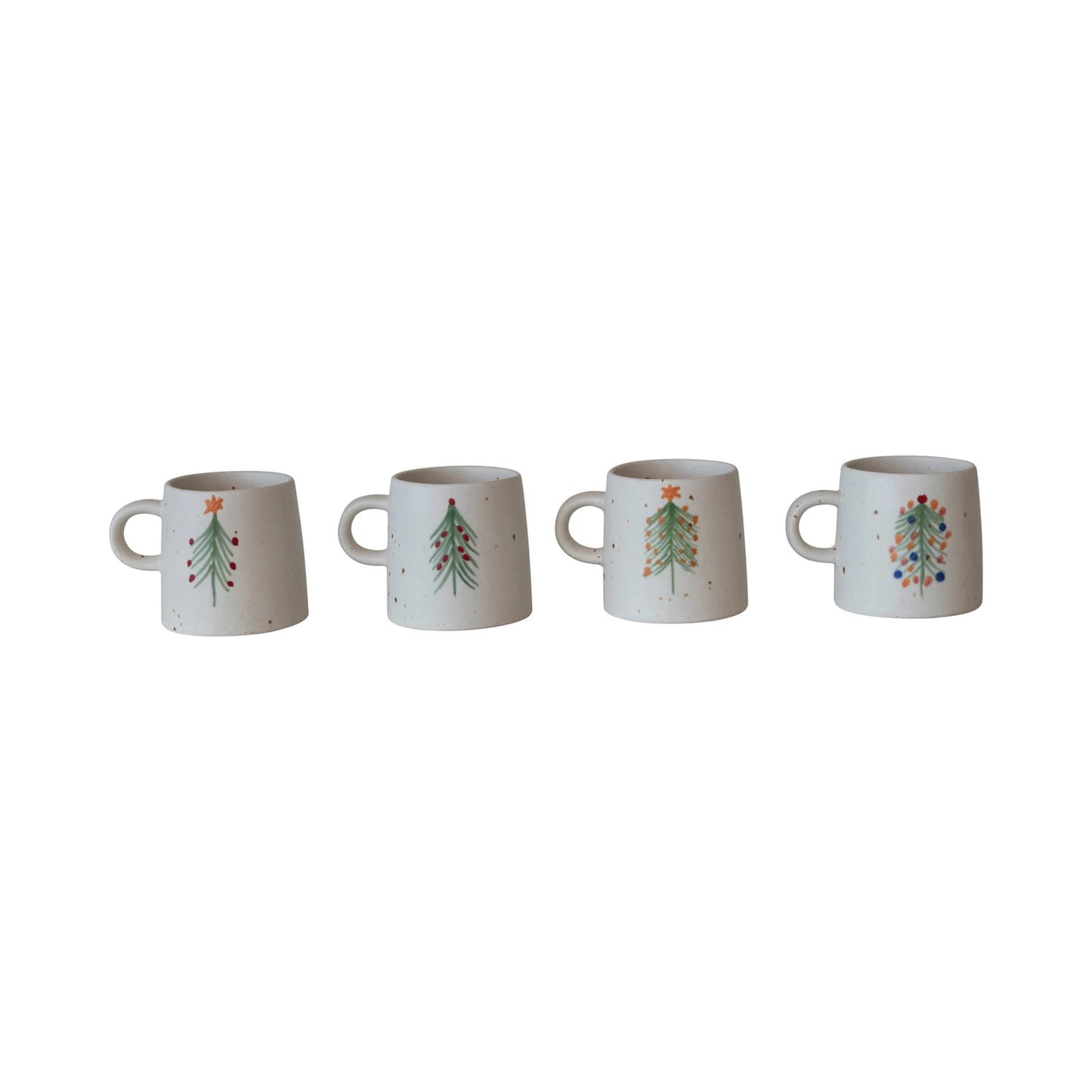 Noelle Hand-Painted Christmas Tree Stoneware Mug