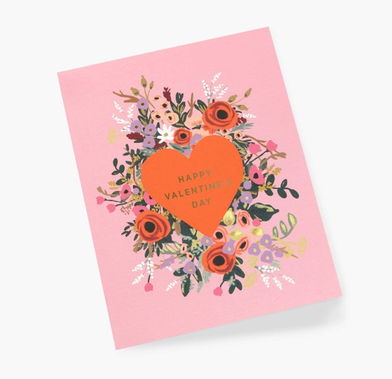 Blooming Heart Valentine's Card