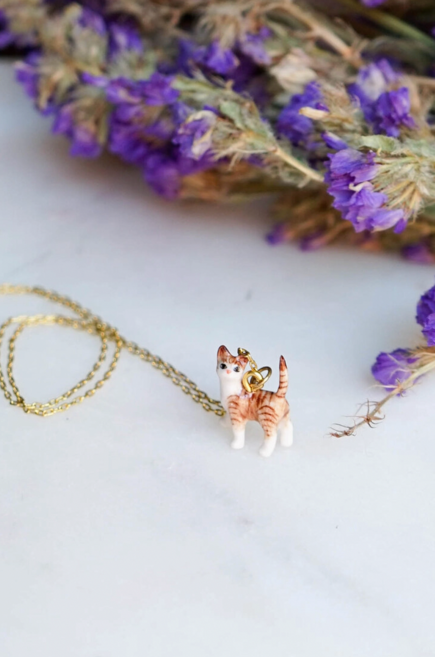 Tiny Preston Tabby Necklace