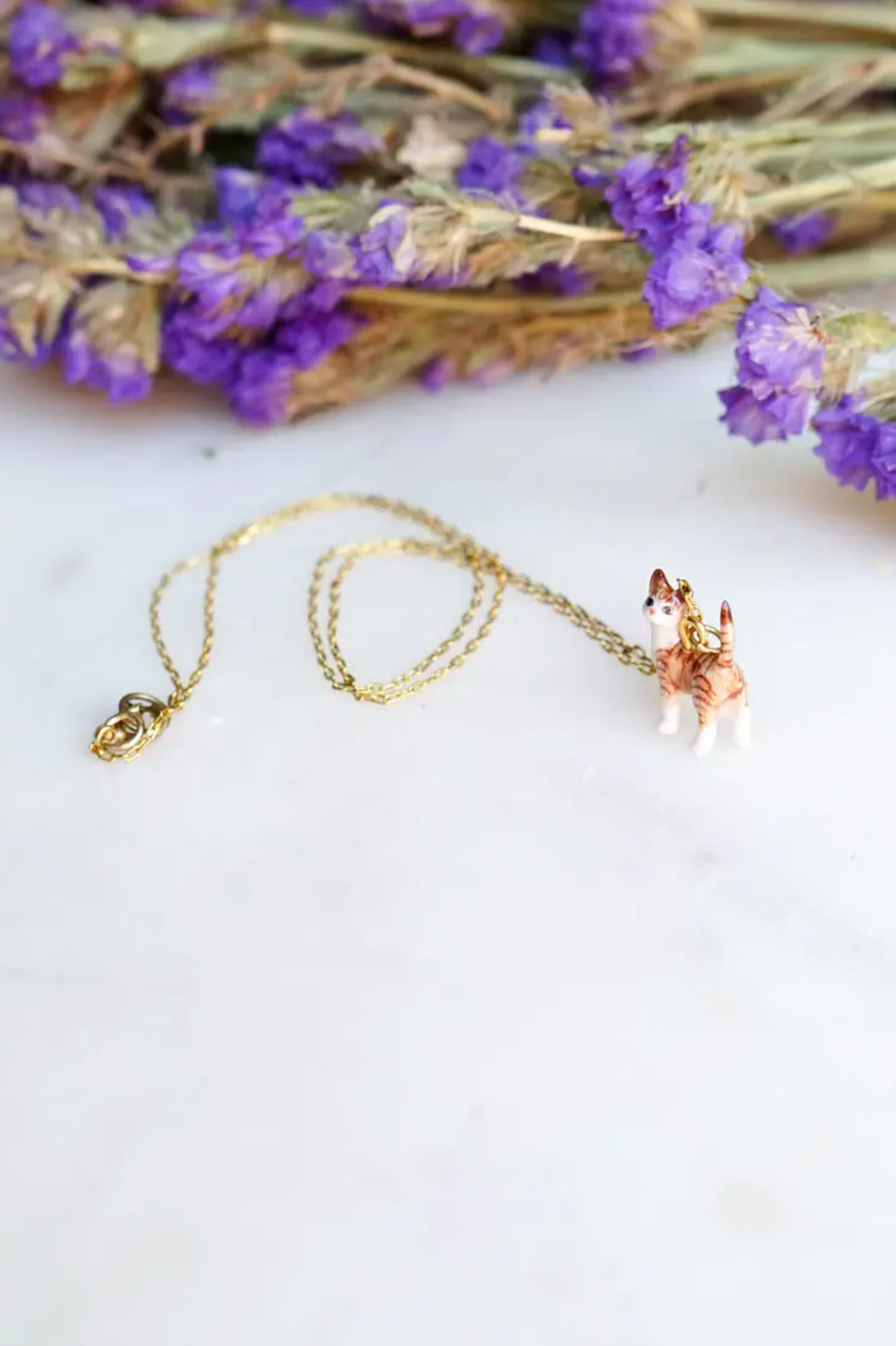 Tiny Preston Tabby Necklace