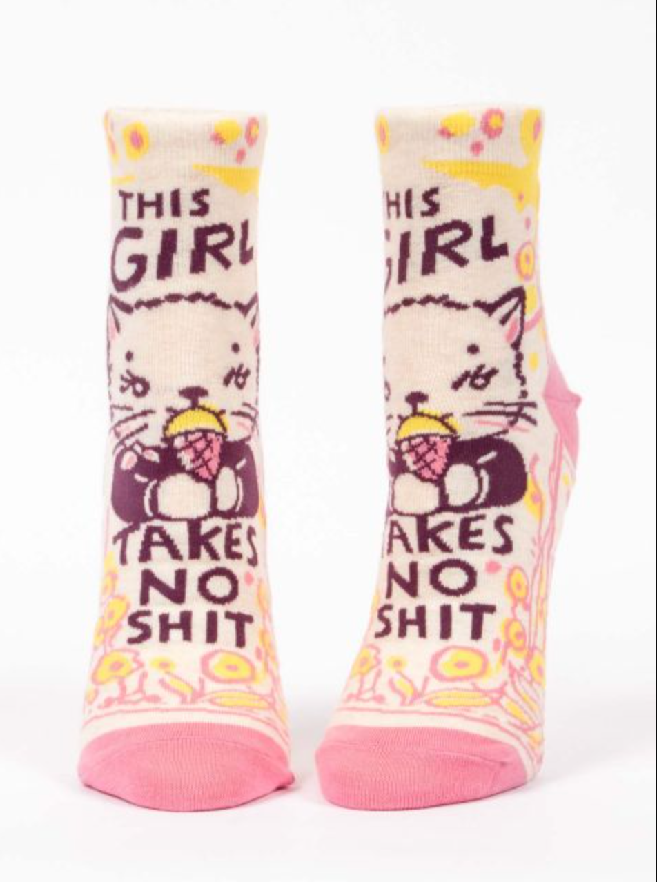 This Girl Takes No Shit Women's Ankle Socks